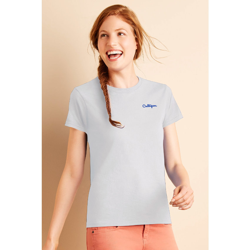 White w/ Blue Logo