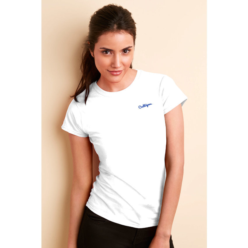 White w/ Blue Logo